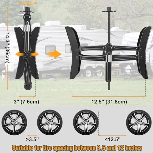 Lezcufer Camper Wheel Chock Stabilizer 2 Sets - Image 3