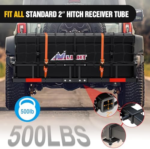 Nilight 60" x 20"x 7.87" Folding Carrier Fits 2-Inch Receiver 500 Lbs Capacity - Image 7