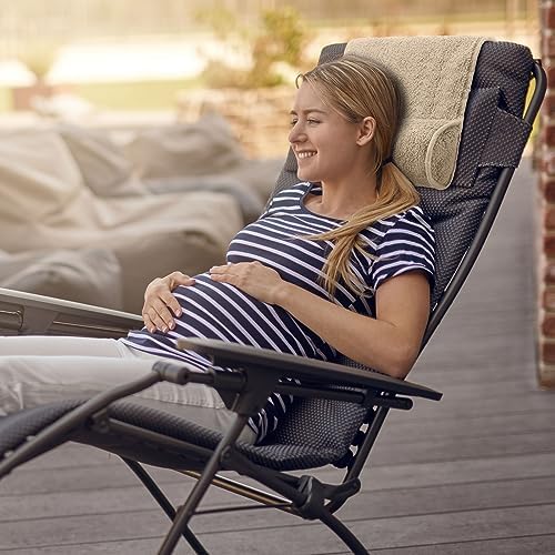 Weysat Head Neck Pillow for Recliner Chair Head Rest Roll, Light Camel - Image 4