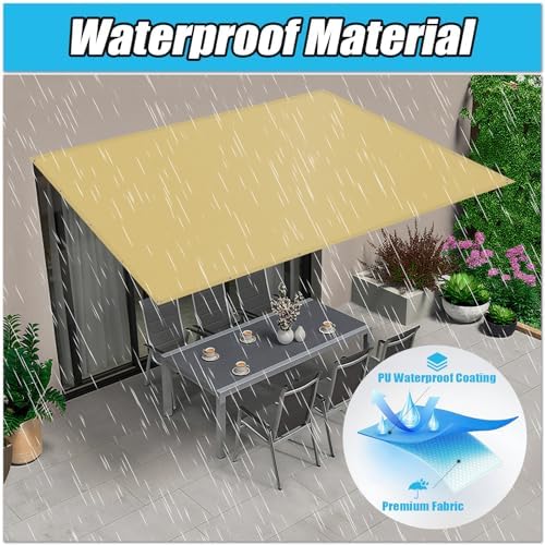 Amagenix Custom Size Waterproof Shade Cloth, 95% UV Block Tarp Cover - Image 2