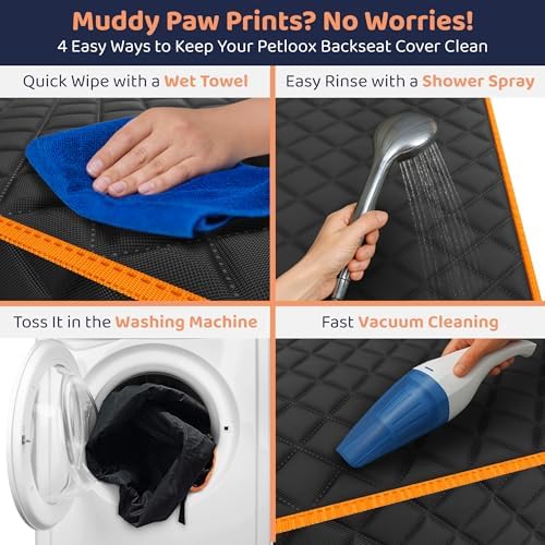 Dog Car Seat Cover for Back Seat, Dog Hammock for Car, Truck & Tesla - Image 6