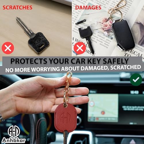 Leather Key Cover for Broken Car Key Loop Replacement - Image 4