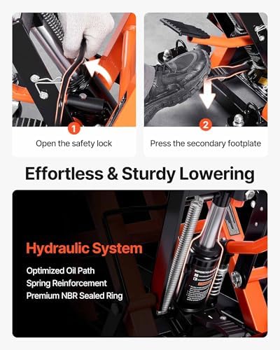 VEVOR Hydraulic Motorcycle Lift Jack 1500 LBS Capacity ATV Scissor Lift Jack - Image 4