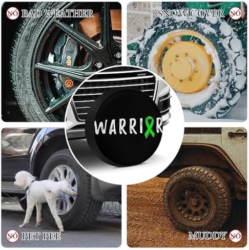 Generic Warrior Mental Health Awareness Tire Covers, Dust-Proof Weatherproof - Image 4