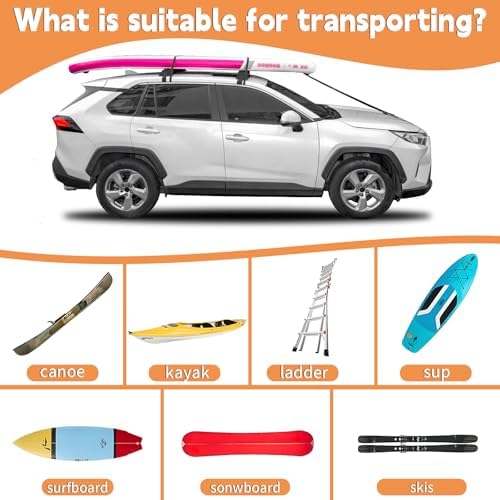 Universal Soft Roof Rack Pads for Kayak SUP Surfboard Snowboard - Image 4