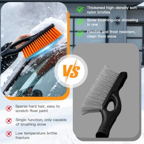 2 Pack Snow Brush and Ice Scrapers - Image 3