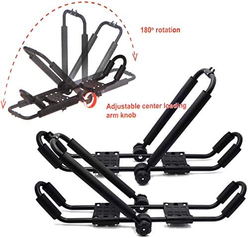 HTTMT- KAYAK-K06-3 in 1 Universal Kayak Carrier Car SUV Roof Rack J-Shape - Image 2