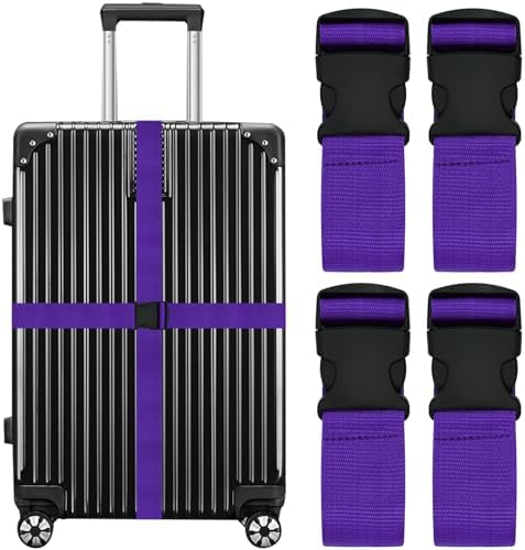 Luggage Straps for Suitcases Travel Belt Suitcase Strap, Heavy Duty by Leehoom