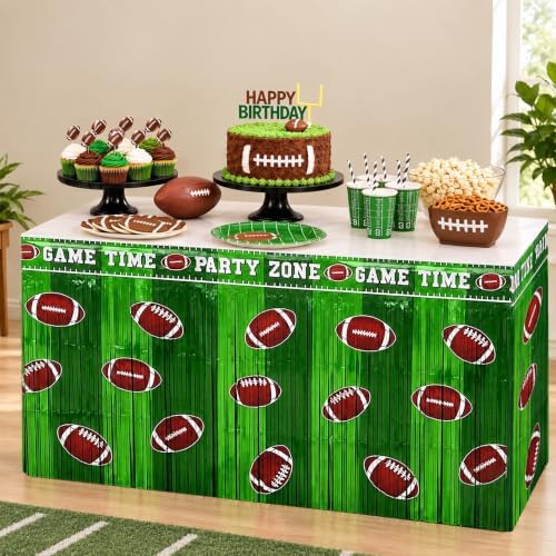 Football Party Decorations Football Fringe Table Skirt by Payolorn