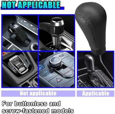 ZIMISI 5 Speed Shifter Knobs, Leather Car Gear Shift Knob - Image 4