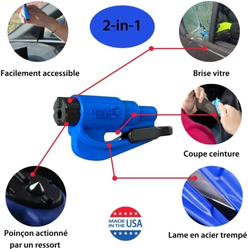 RESQME The Original Compact Emergency Keychain Car Escape Tool, Seatbelt Cutter - Image 3