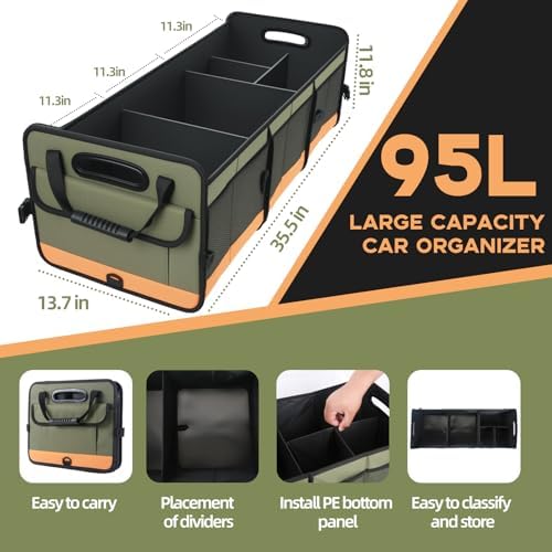 Trunk Organizer for Suv, Sturdy Storage Organization - Image 2