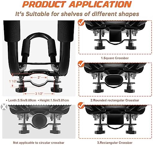 Kayak Roof Rack, 2 Pair J-Bar Roof Rack - Image 5