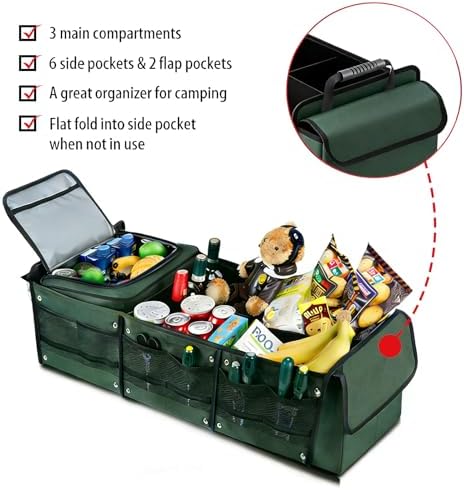 Car Trunk Organizer with Removable Cooler Bag - Image 3