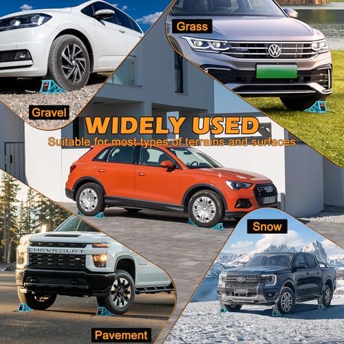 Wheel Chocks 4-Pack, Hard Plastic RV Tire Chocks - Image 7