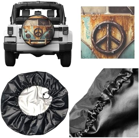 Car Spare Tire Cover Wheel Protectors Weatherproof Sun Protection Covers - Image 3
