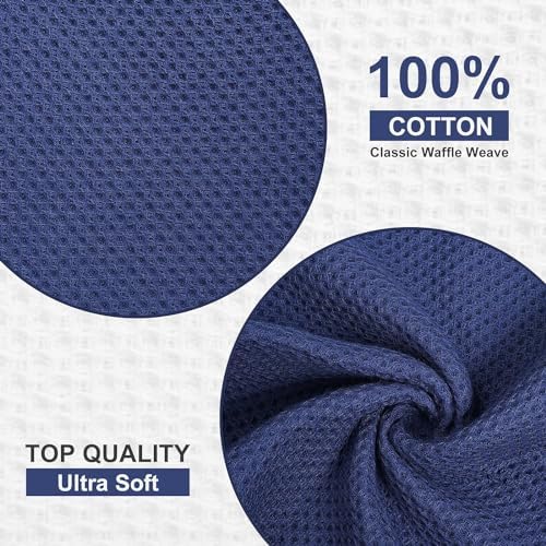 Kitinjoy 100% Cotton X‑Large 4-Pack Kitchen Towels - Image 2