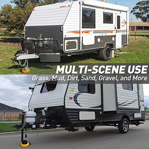 HOXWELL 2 Pcs Wheel Dock for Trailer Tongue Jack, Heavy Duty Wheel Dock for - Image 5