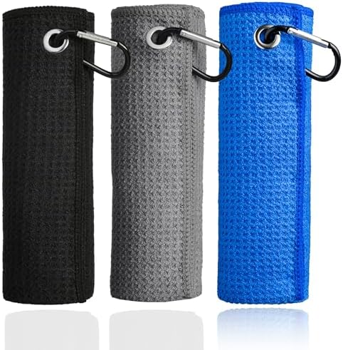 Mile High Life Microfiber Golf Towel 3 Pack Waffle by MileHighLife