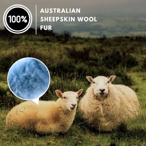 Andalus Brands Luxury Fluffy Car Steering Wheel Covers – Genuine Merino - Image 2