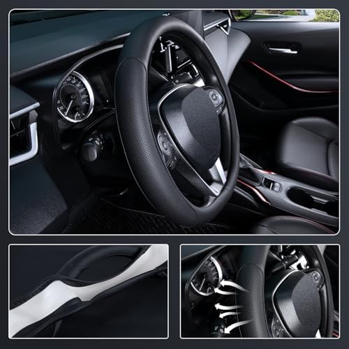 SEG Direct D Shaped Steering Wheel Cover 14.5-15 inch - Image 3