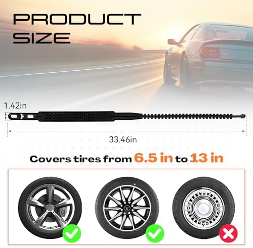 BBTO 20 Pcs TPU Snow Tire Chains Emergency Anti Skid Straps - Image 2