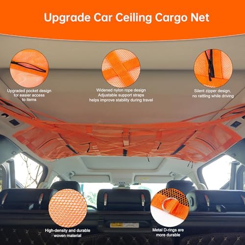 Extra Large Car Ceiling Cargo Net 39.3" x 23.6" - Image 5