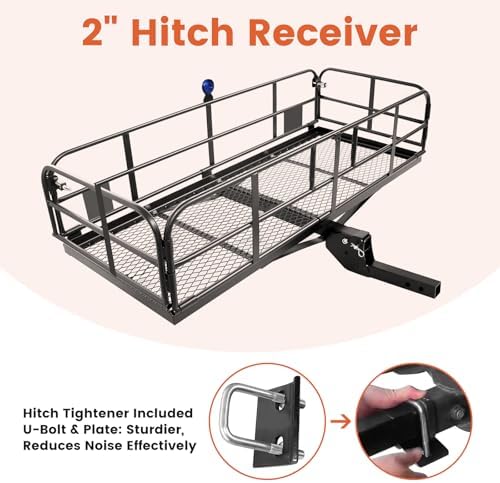 Folding Hitch Mount Cargo Carrier - Image 4