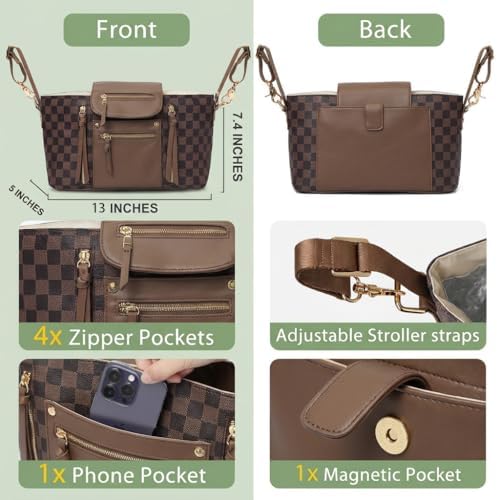 miss fong Checkered Stroller Caddy - Image 4