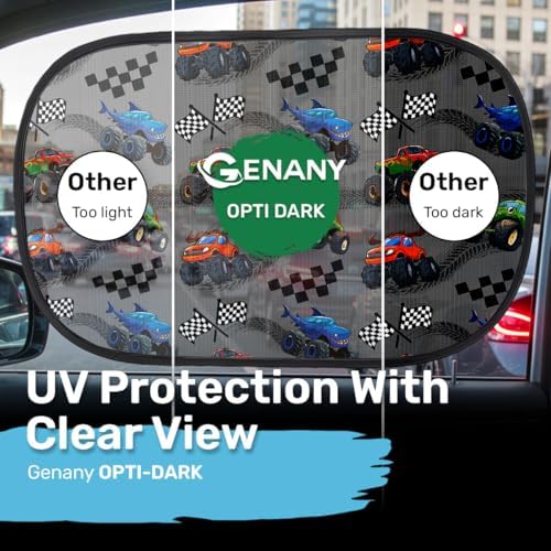 GENANY Truck Car Side Window Sun Shades 2 Piece 21 x 14 Inch - Image 4