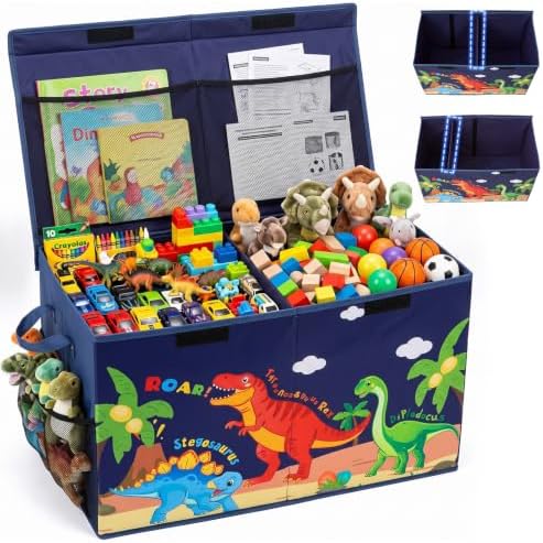 Toy Box with Adjustable Divider Large Toy Chest Storage by UnicornCastle