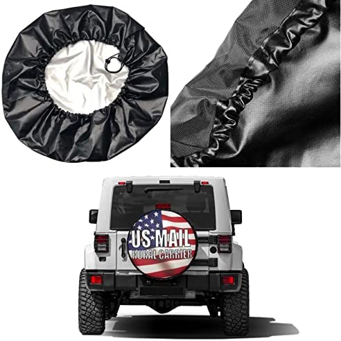 Us Mail Rural Carrier Spare Tire Cover Dust-Proof Wheel Tire Cover Fit Trailer - Image 5