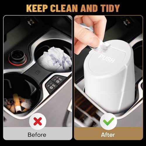 Car Trash Can Bin with Lid - Image 2