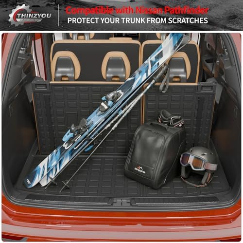 Trunk Mat with Backrest Mat for 2022-2025 2026 Nissan Pathfinder - Image 6