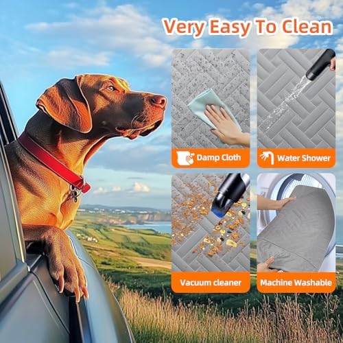 Back Seat Extender for Dogs, Hard Bottom Car Seat Cover for Dogs - Image 7