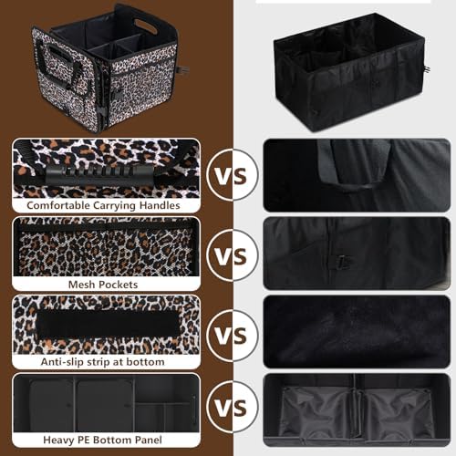 AOPHY Leopard Print Car Trunk Organizer - Image 3