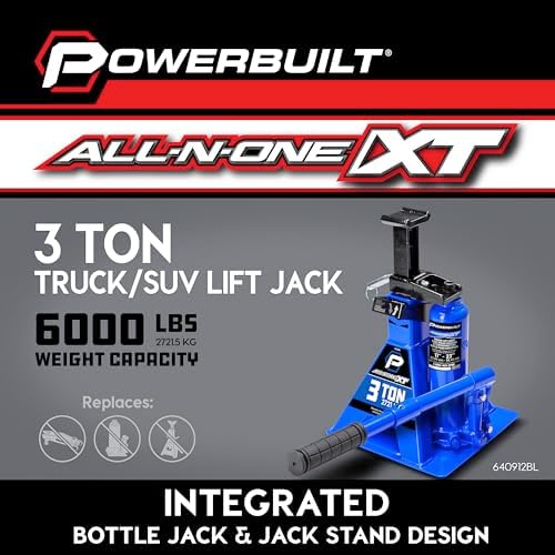 POWERBUILT 3 Ton All-in-One Hydraulic Bottle Jack and Jackstand in One - Image 2