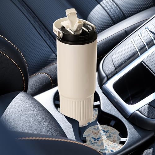 2 Pack Car Coasters for Cup Holders, Cute Car Accessories Interior - Image 6