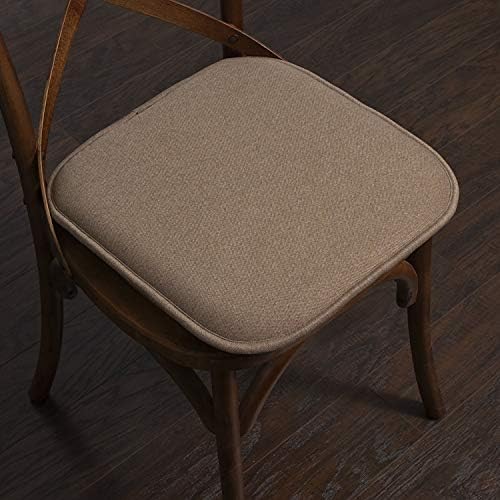 Sweet Home Collection Chair Cushion Memory Foam Pads Honeycomb Pattern Slip Non - Image 5