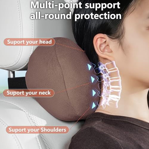 Car Neck Pillow Seat Ergonomic Design Memory Foam, 1 Pack - Image 2