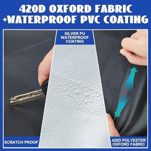 2 Pcs Tire Storage Bags 420d 33" Outdoor Waterproof Holds 4 Tires - Image 4