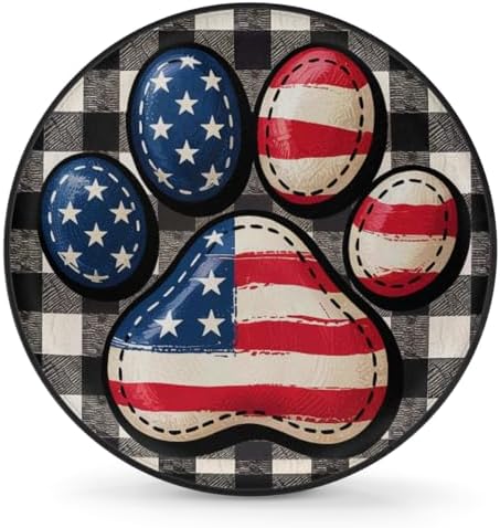 Paw Print Spare Tire Cover 16in Spare Wheel Covers Tire Storage Cover by YoYoYuchong