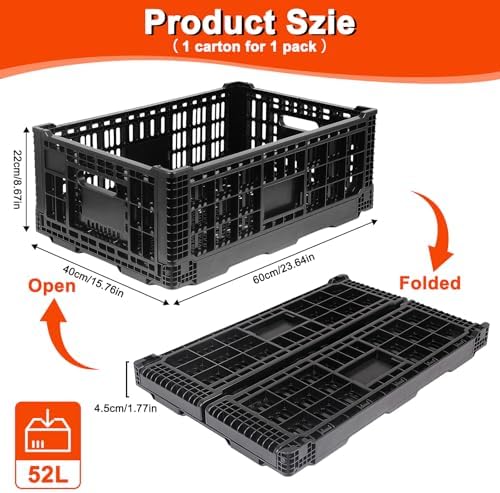 52L Milk Crate, Plastic Storage Crate - Image 2