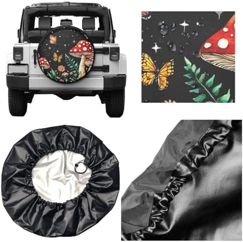 Magical Red Mushrooms Spare Tire Cover - Image 3