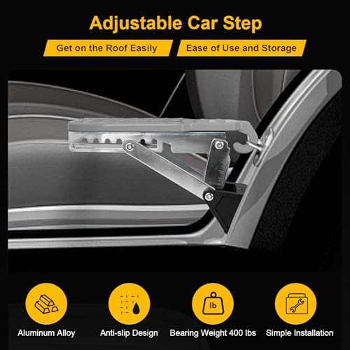 Universal Fit Car Door Step, Foldable Door Latch Step - Image 2
