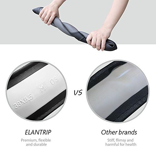 Elantrip Sport Leather Steering Wheel Cover 14 1/2 inch to 15 inch Universal - Image 6