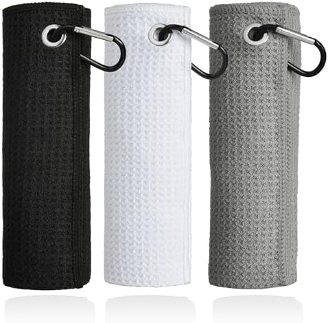 Mile High Life Microfiber Golf Towel 3 Pack Waffle by MileHighLife