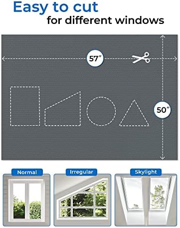 Sumobaby Blackout Curtains for Bedroom 50"x57" Portable No Drill Blackout Blinds - Image 5