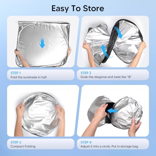 KUST Windshield Sun Shade for 1999-2006 Chevrolet Chevy Silverado/GMC Sierra - Image 6