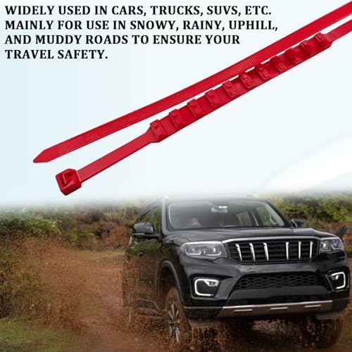 10PCS Tire Zip Ties for Snow Anti Skid Reusable Grip Zip Tie Snow Chains for - Image 6